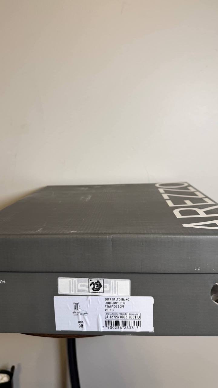 Arezzo Black Leather Boots 9B NIB MSRP $139
