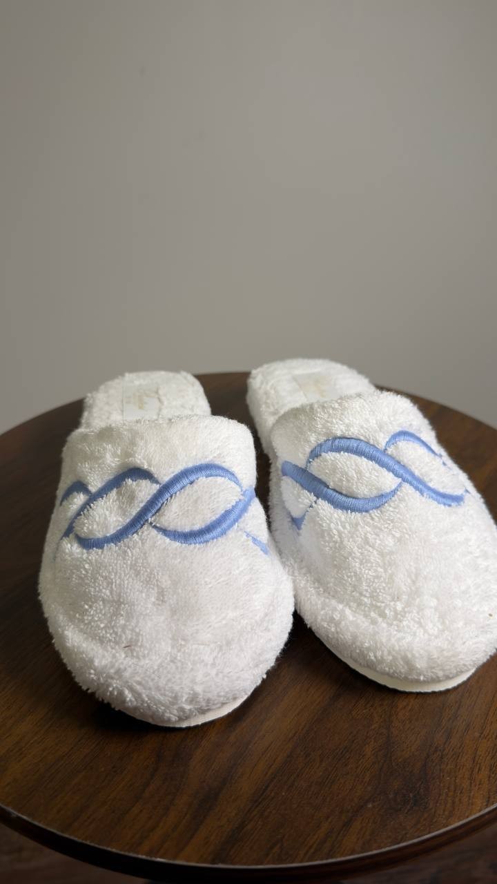 Pratesi  Slippers  White  Cotton  37-38  New  $335