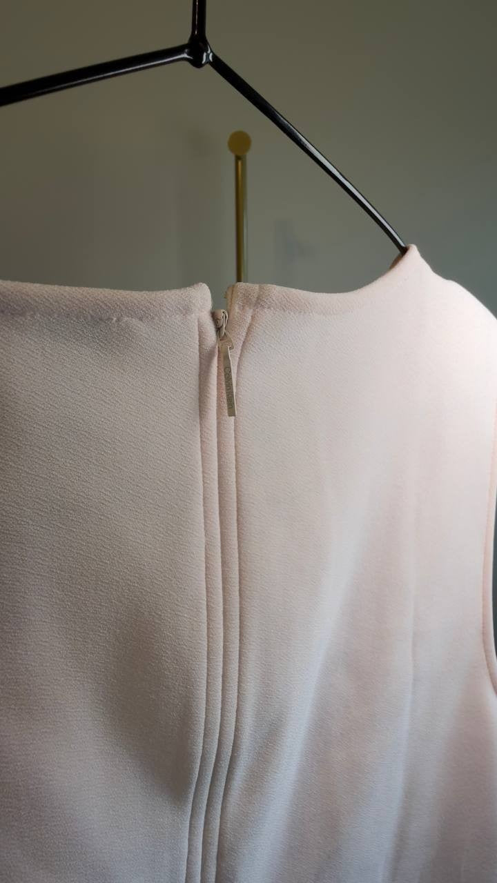 Calvin Klein Sleeveless Tailored Knit Tunic Pearl XL NWT $99