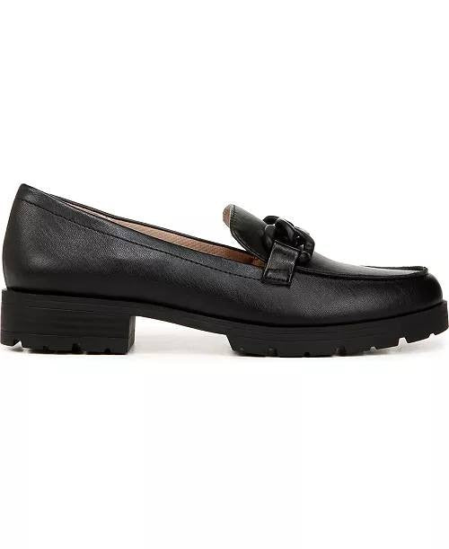 LifeStride Black Faux Leather Loafers 11M NIB MSRP $89.99