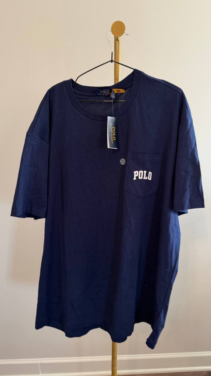 Polo Ralph Lauren Big & Tall Polo Bear Jersey T‑Shirt Blue XLT NWT