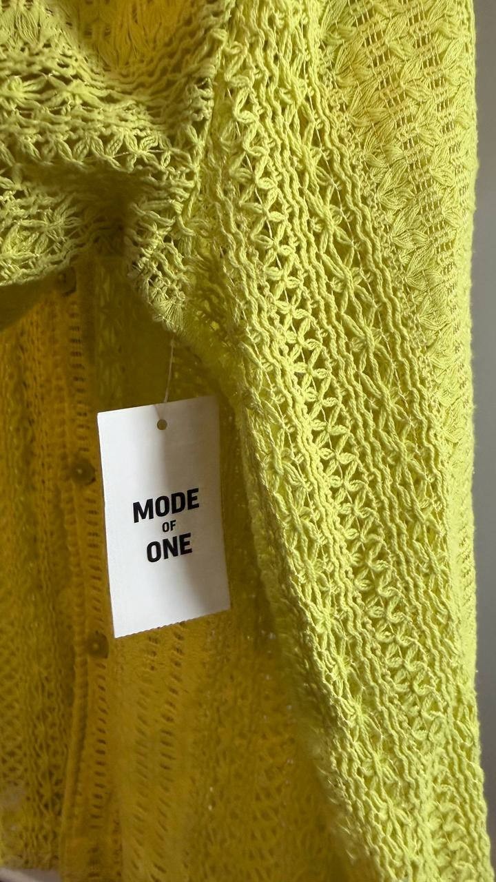 Mode of One Men’s Relaxed‑Fit Textured Crochet Button‑Down Camp Shirt XL $49.50
