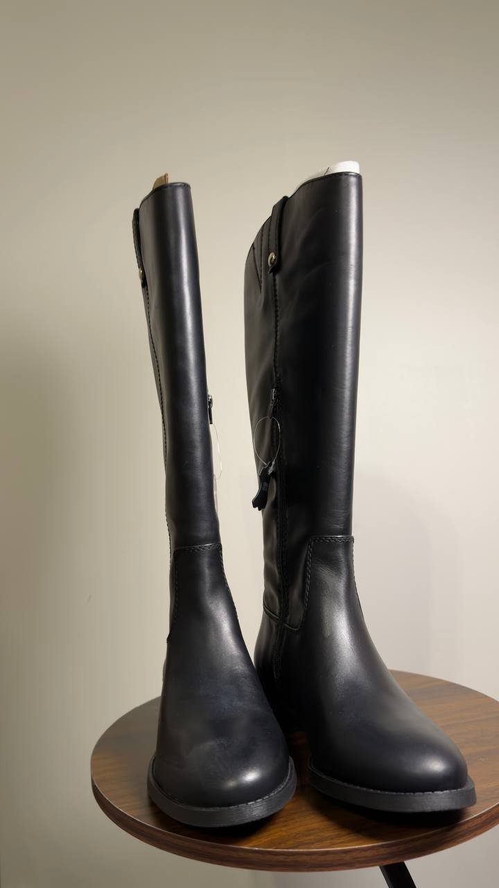I.N.C.  Riding  Boots  Black  Leather  9W  XWC  New  $189.90