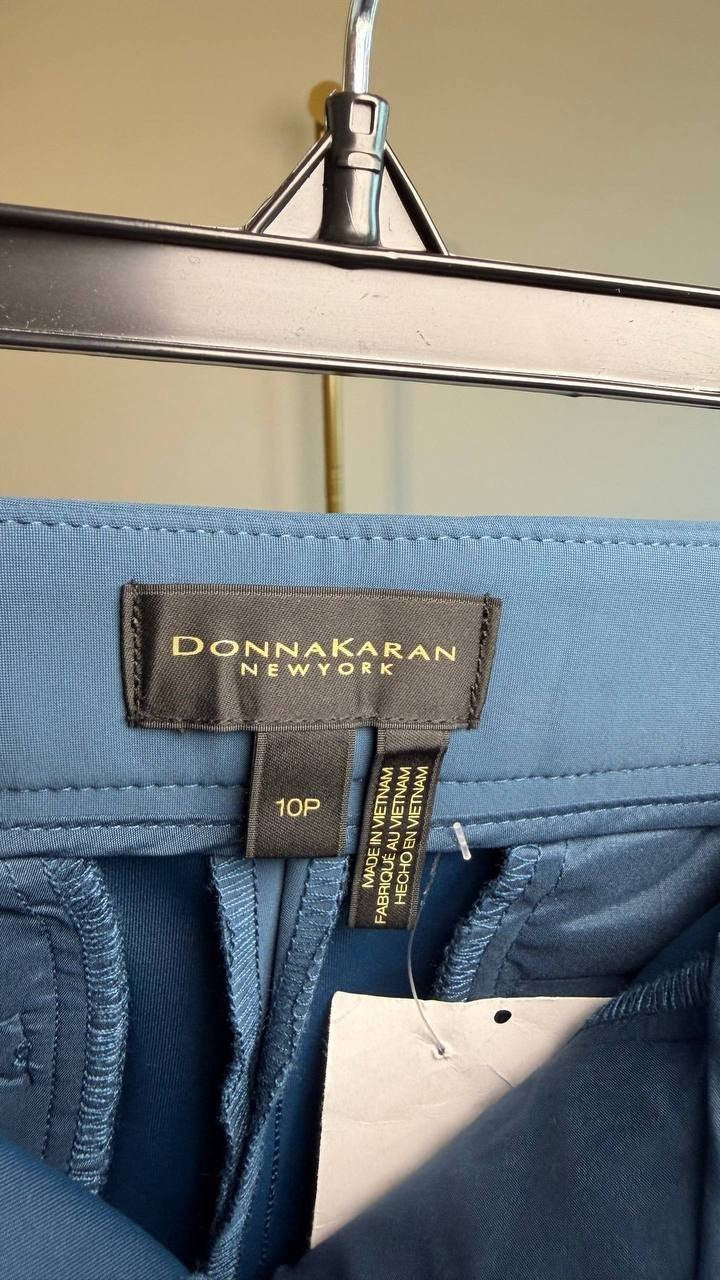 Donna Karan New York Slim-Leg Pants Green 10P NWT $109
