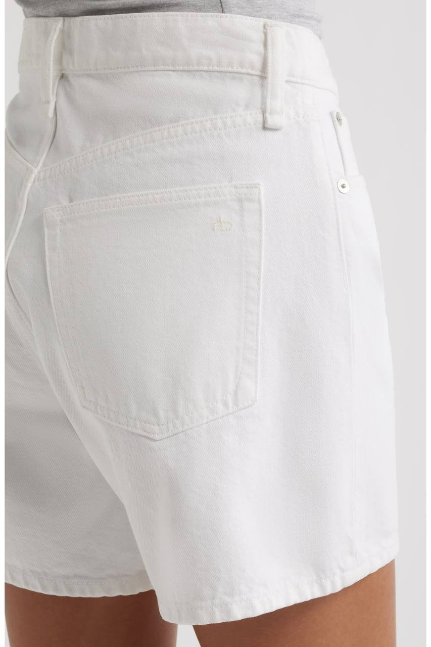 Rag & Bone Kaia High Waist Relaxed Fit Denim Shorts White 25 NWT $198