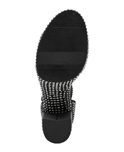 Wild Pair Hanalaur Embellished Sandals Black Bling 7.5M Man‑Made $89.90 NWB