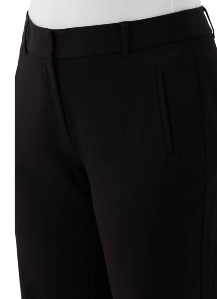 Rafaella Plus Size Straight‑Leg Ankle Pants – Size 16 – Black – NWT – $89