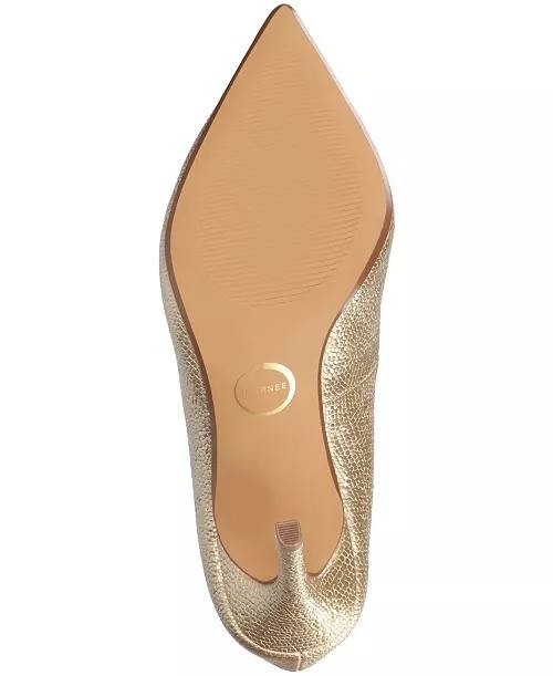 Journee Gold Patent Polyurethane Dress Pumps 8M New in Box MSRP $93