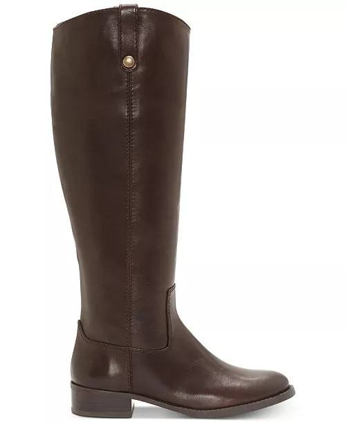 I.N.C.  Riding  Boots  Chocolate  Leather  6.5M  WC  New  $189.90