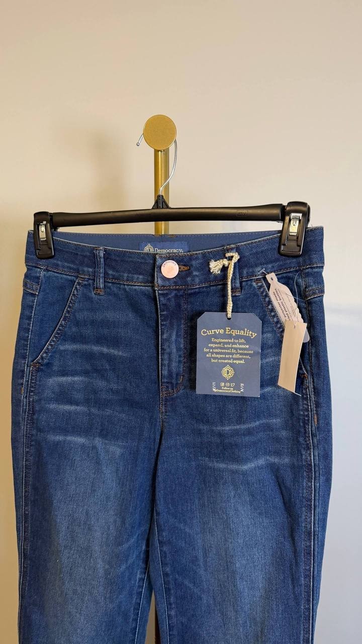 Democracy Women’s Ab’Solution Skyrise Bootcut  Blue 6P $88 NWT