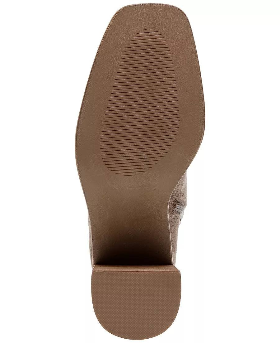 Franco Sarto Niva Boots 10M Brown Suede Tall Round Toe Zip New In Box msrp$270