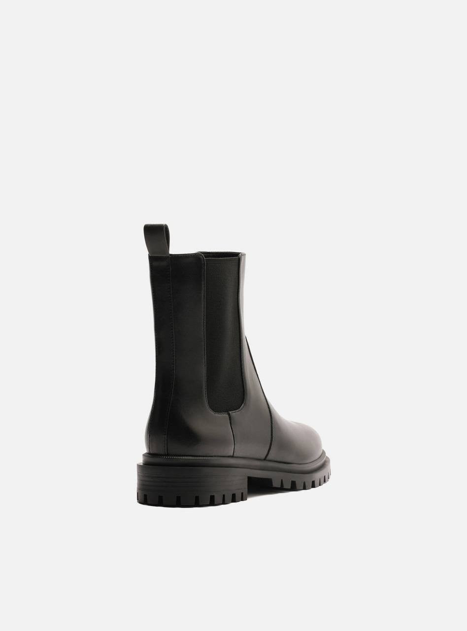 Arezzo Black Leather Boots 9B NIB MSRP $139