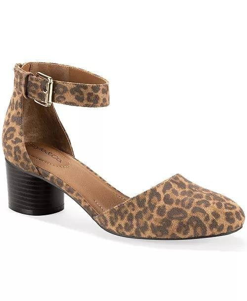 Style&Co Wild Leopard Fabric Dress Pumps 8M NIB MSRP $69.90