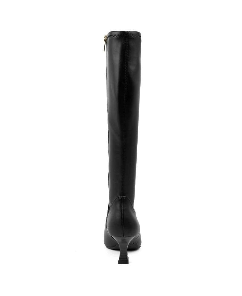 Jones New York Sonton Boots 9.5M Black Knee‑High Zip Block Heel NIB msrp$109.50
