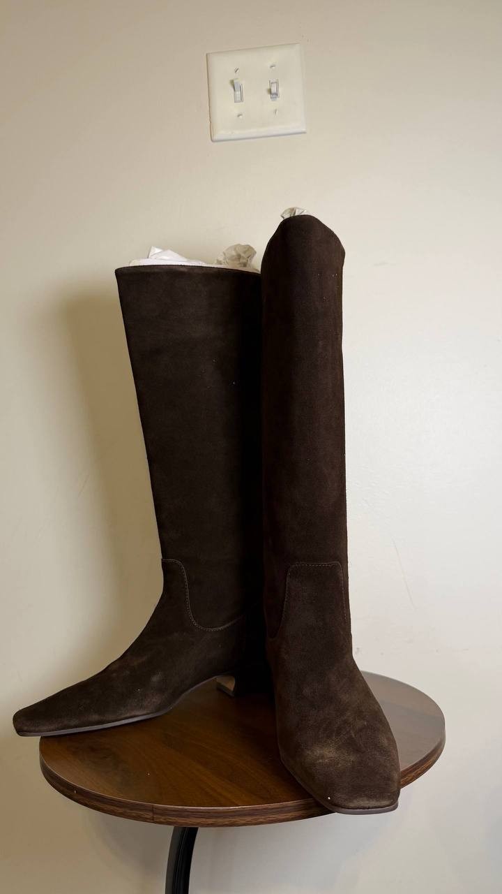 Steve Madden Brown Suede High Boots 8.5M NIB MSRP $179