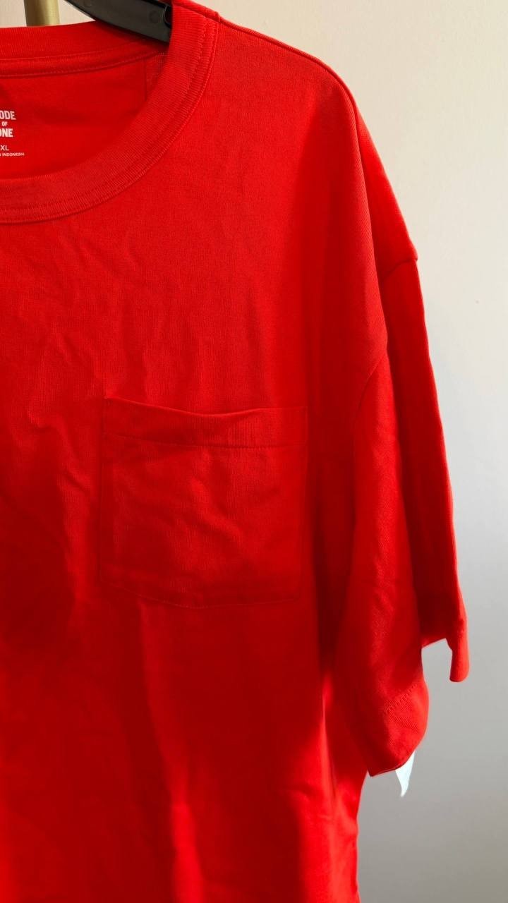 Mode of One Men’s Novelty Tee Fiery Red Pocket T‑Shirt XL $34.50 NWT