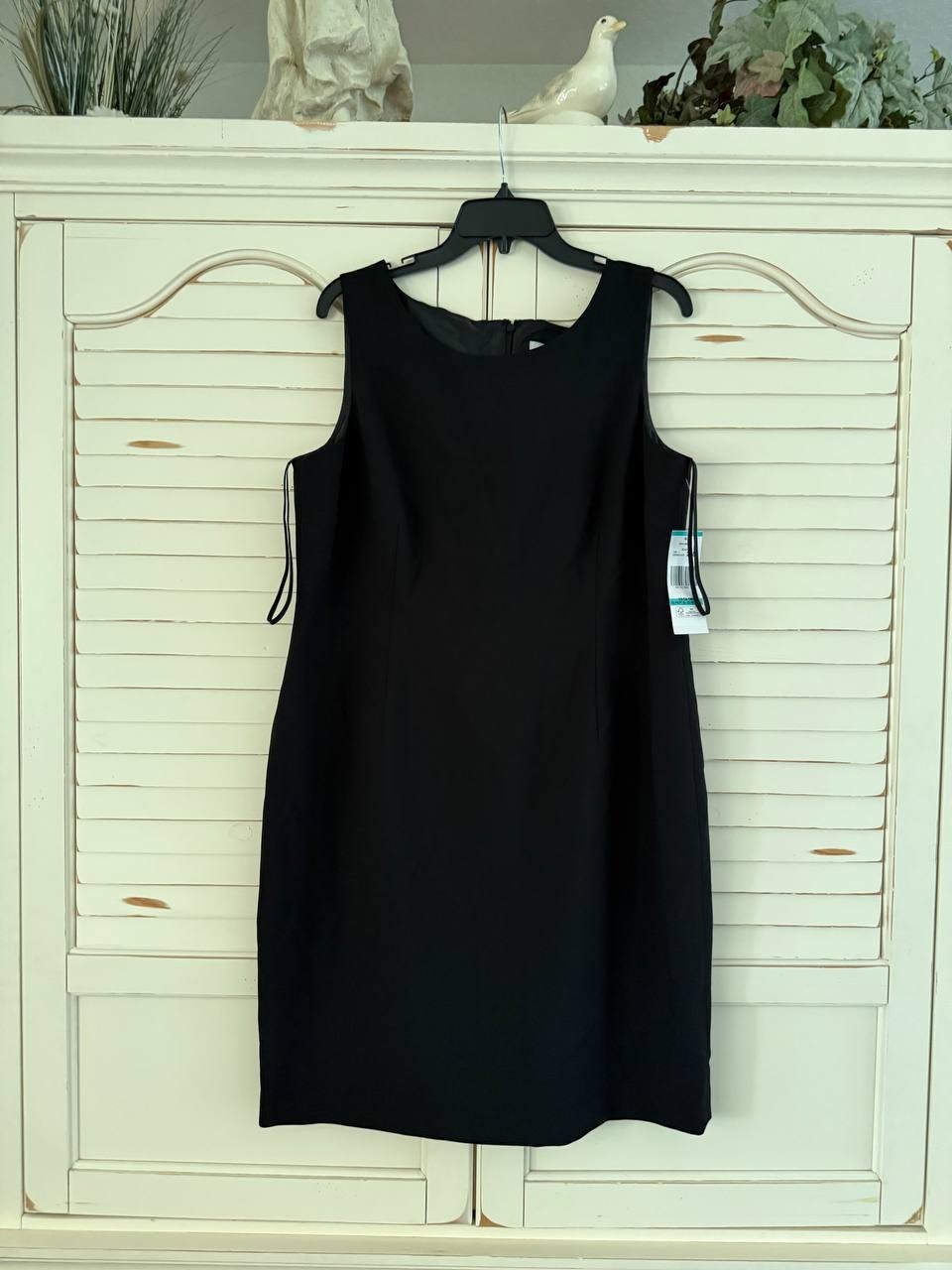 Le Suit Crepe Topper Jacket &amp; Sheath Dress 2-Piece Set Black 16P Petites