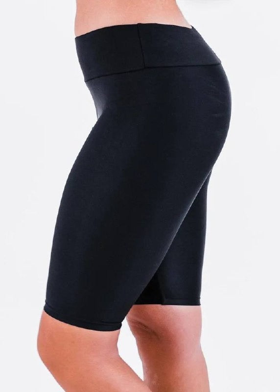Calypsa by ModLi Long Bike Swim Shorts Size L NWT Black Swim Bottoms msrp$59.95