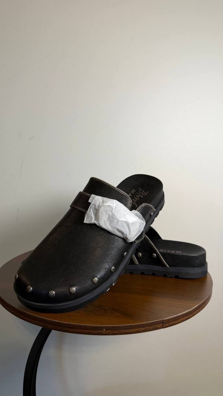 Blowfish Malibu Skylar Clogs 11M Black Slip‑On Buckle Studded NIB $74.99