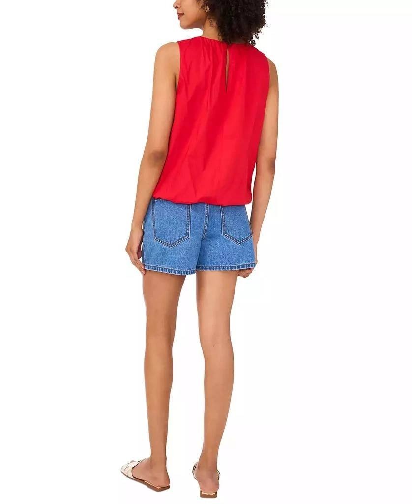 State Cotton Sleeveless Bubble Top Size S Red NWT $89