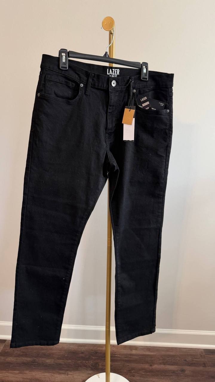 Lazer Men’s Slim‑Fit Stretch Jeans Dark Wash 36/32 $39.50 NWT