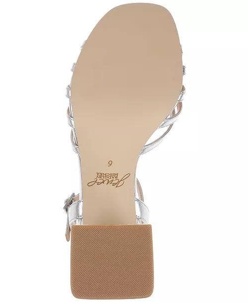 Jewel  Badgley  Mischka  Dress  Sandals  Silver  7.5  New  $119