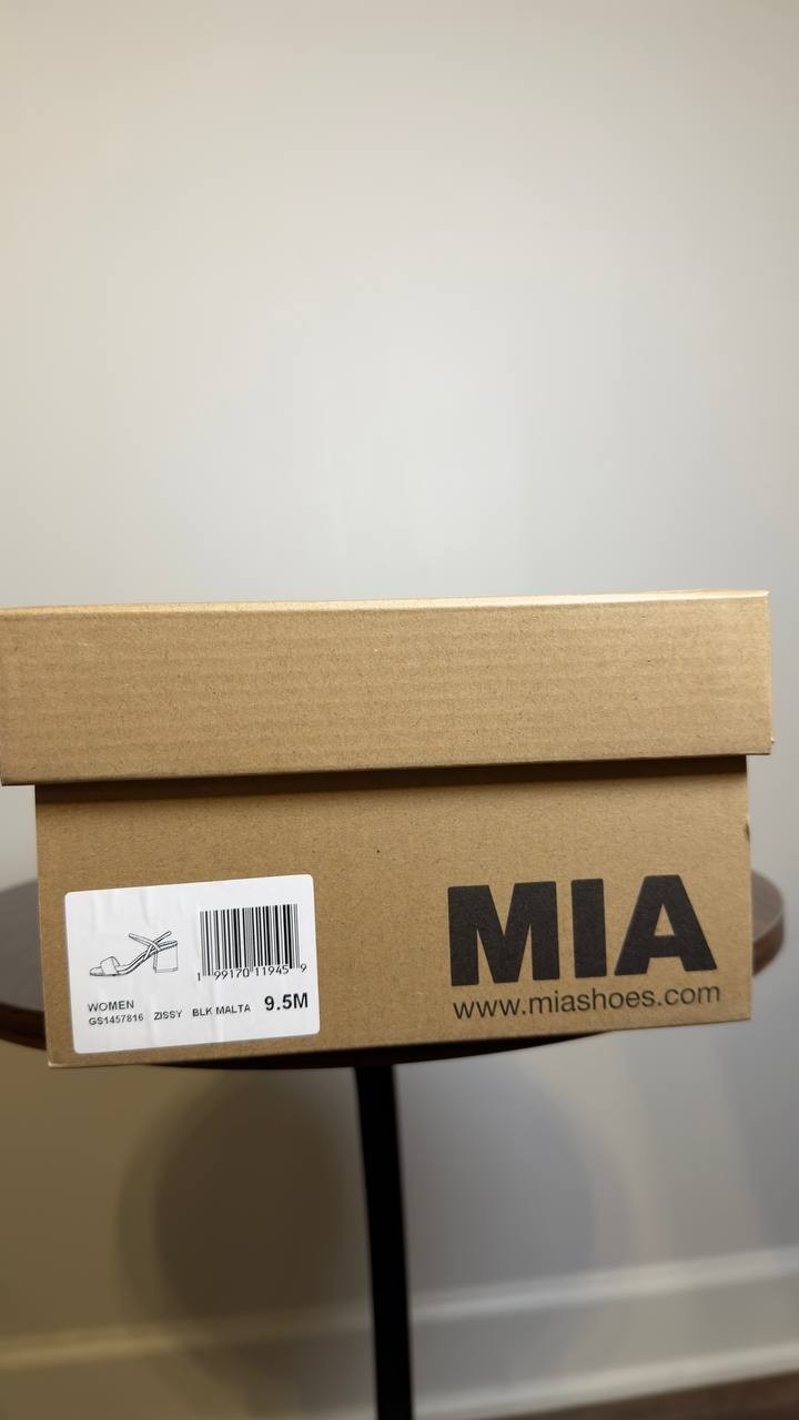 MIA Dress Sandals Black 9.5 M New $70.00
