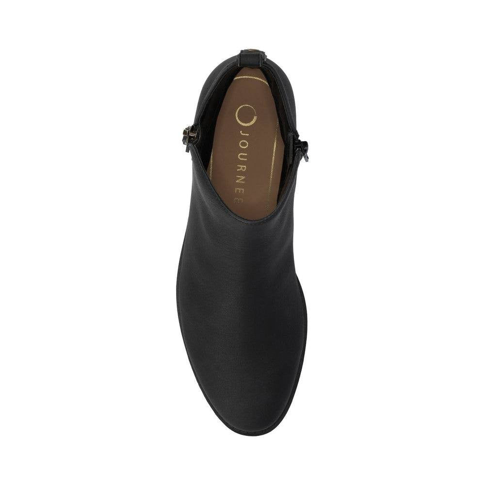 Journee Vegan Leather Zip‑Up Booties 9W Black New in Box MSRP $59.99