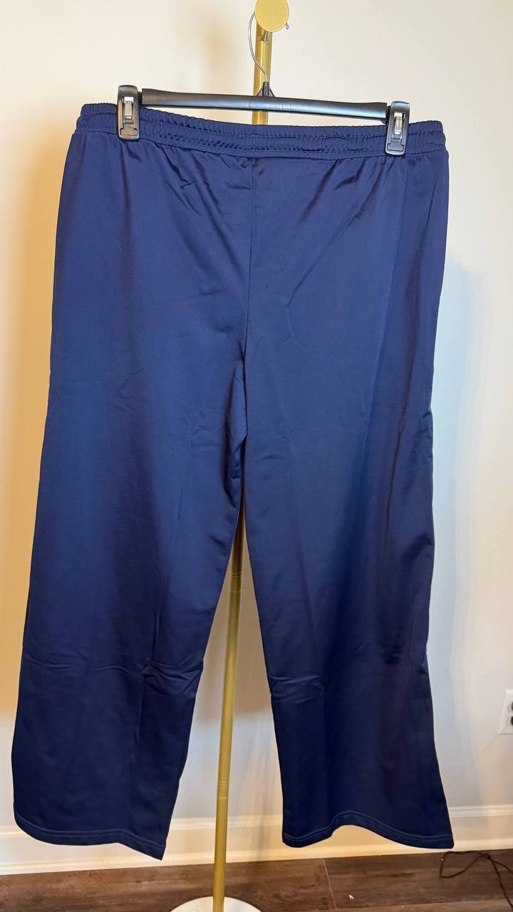 Reebok Pull-On Drawstring Tricot Pants Navy Size XL NWT $45