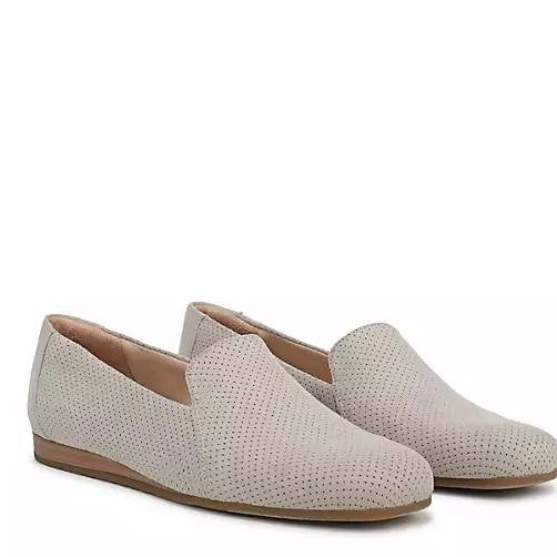 Dr.Scholl’s  Veda  Loafers  Oyster  Fabric  7.5M  New  With  Box  $60