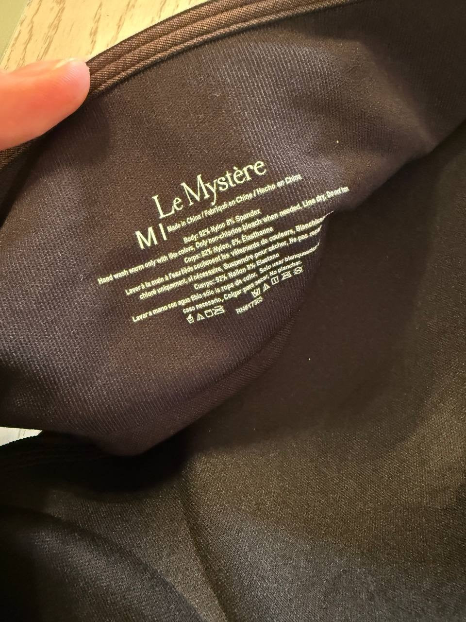 Le Mystère Strapless Bandeau Bra - Black - Size M - Seamless Comfort &amp; Fit