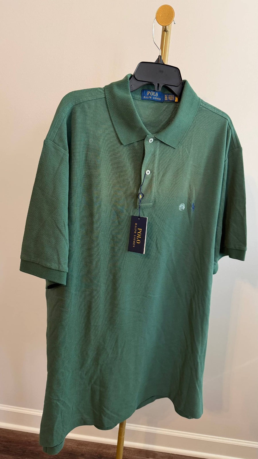 Polo Ralph Lauren Mesh Polo Shirt Green NWT