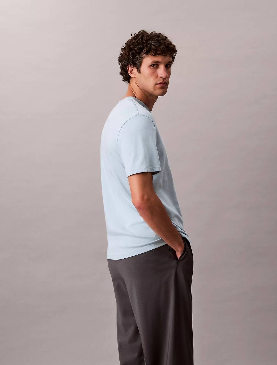 Calvin Klein Men’s Supima Cotton Crewneck T‑Shirt  Winter Sky 2XL $65 NWT