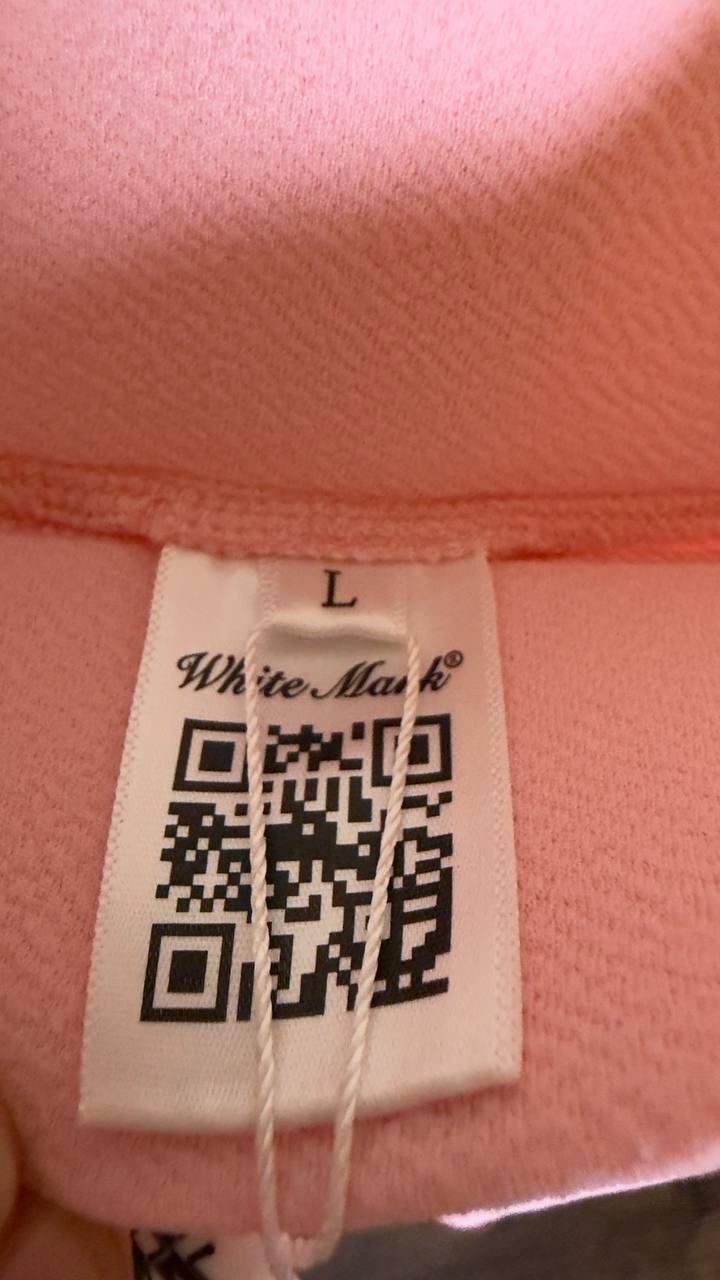 White Mark Women’s Flared Midi Skirt with Pockets Cotton Pink L NWT $59