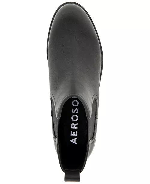 Aerosoles Leather Chelsea Boots 8.5W Black New in Box MSRP $129