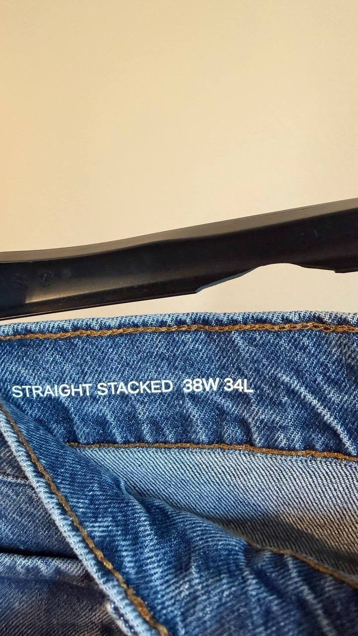 Mode of One Men’s Straight‑Fit Jeans Roosevelt 38W 34L $69.50 NWT