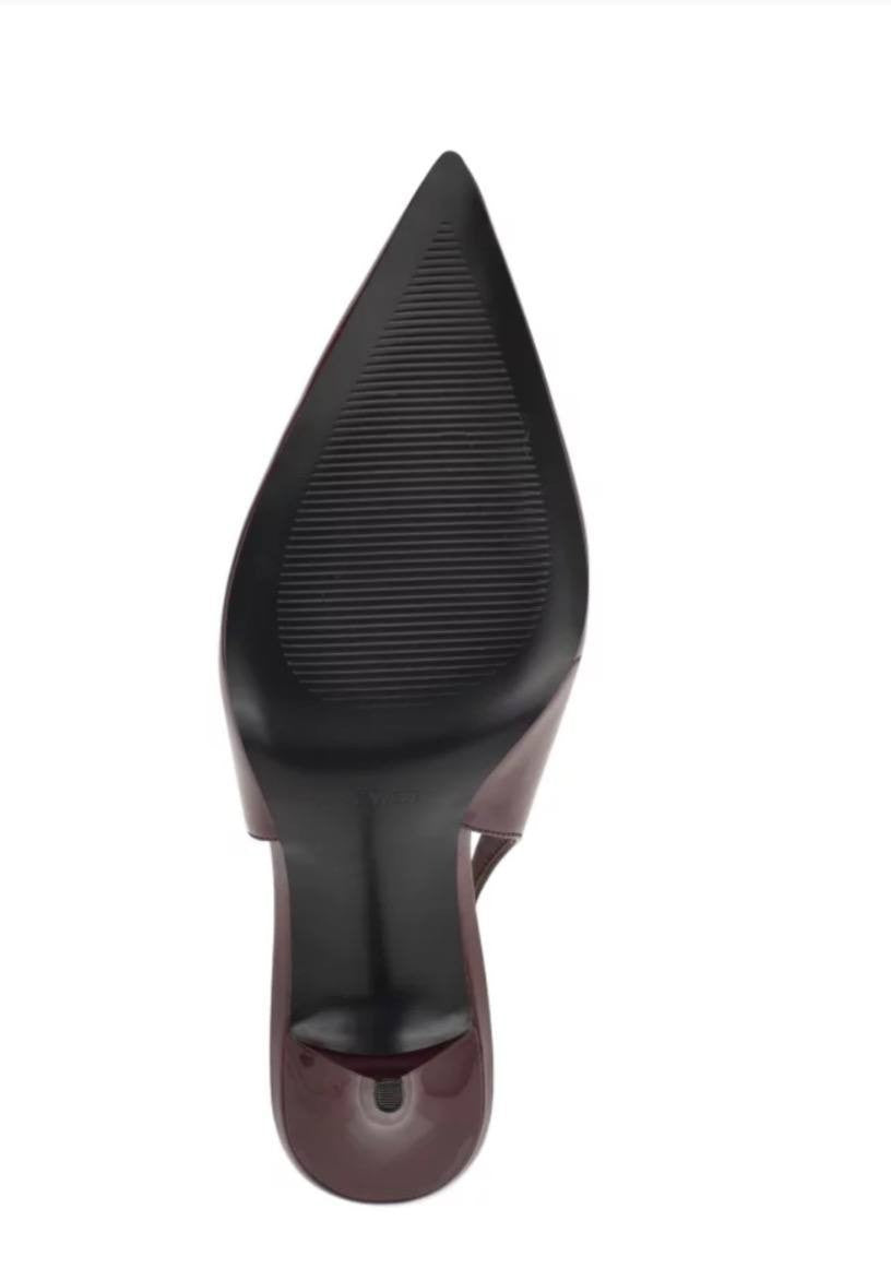 Nine West Palomma Pointy Toe Slingback Pumps Dark Red Women’s 7M NWB $119