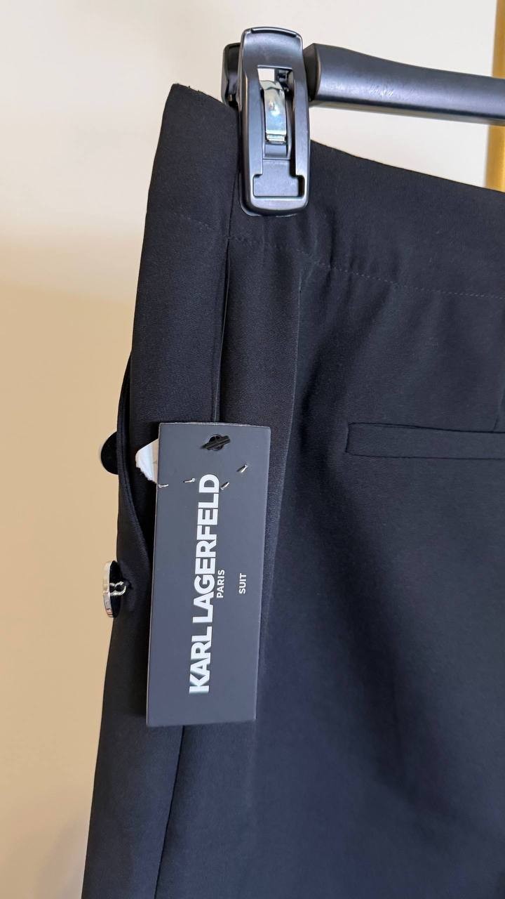 Karl Lagerfeld Paris Women’s Petite Silky Pull-On Pants Black 14 $109 NWT