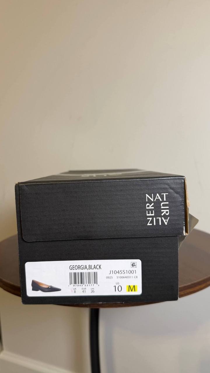 Naturalizer Black Synthetic Low Heel Pumps 10M NIB $110