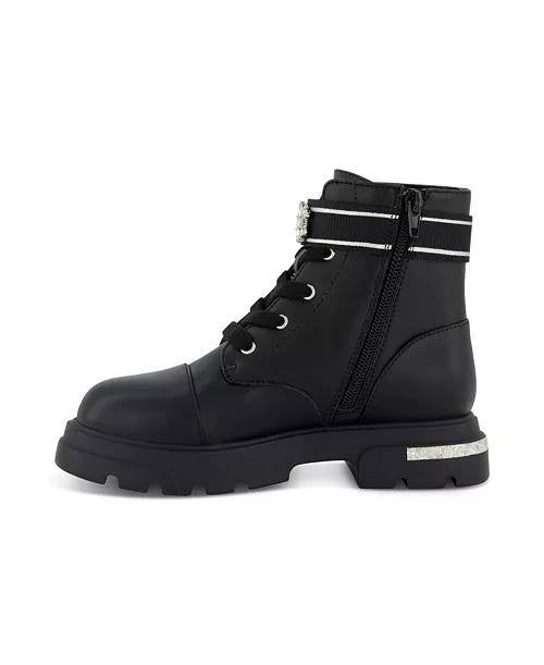 Jessica Simpson Black Polyurethane Moto Boots 3 New in Box MSRP $52