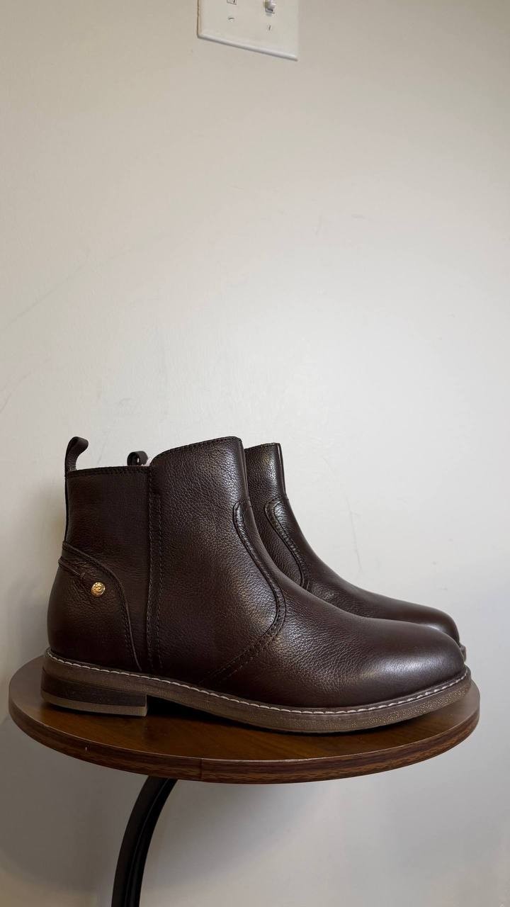 Easy Spirit Juna Leather Bootie Dark Brown Women’s 11M NWB $139