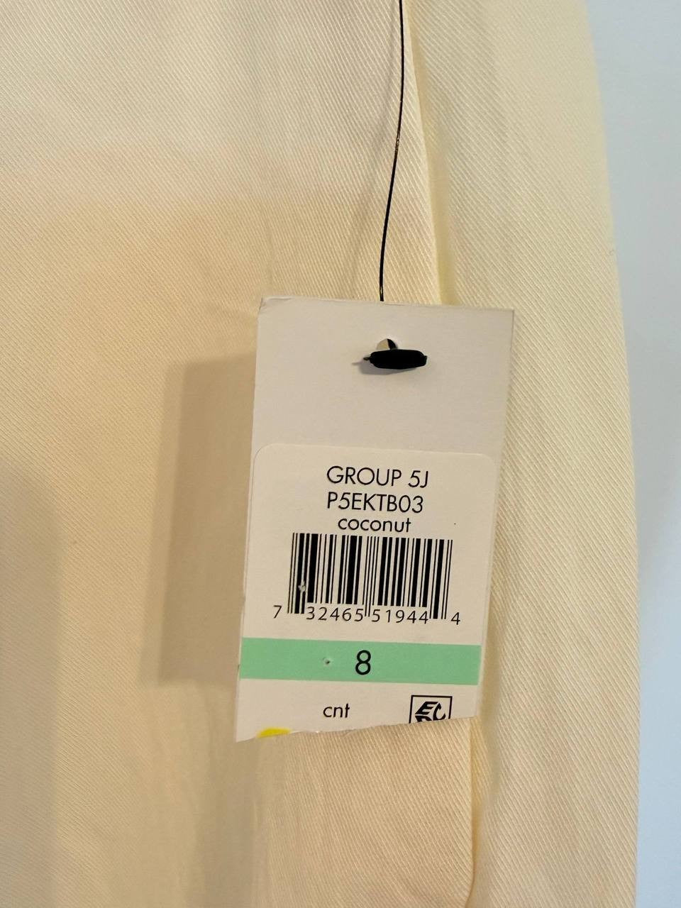 DKNY Belted High‑Rise Pleated Twill Pants – Size 8 – NWT – $99