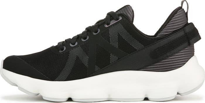 Ryka PodFlow Walking Sneakers 11M Black Mesh Lace‑Up Arch Support NIB msrp$89.99