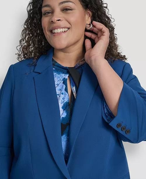 DKNY Plus‑Size Notch‑Collar Jacket – Size 18W – NWT – $169