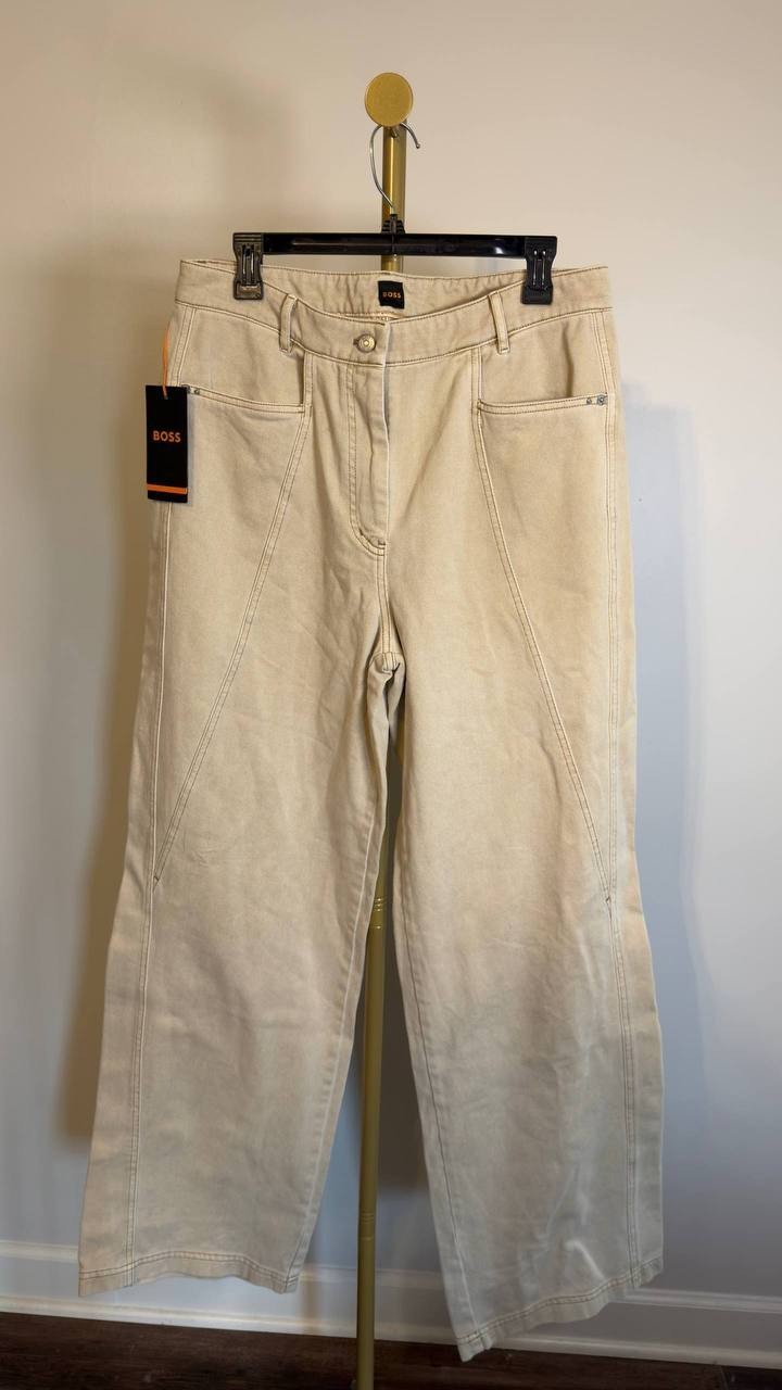 BOSS Marlina Cotton Utility Pants Rust 10 NWT $179