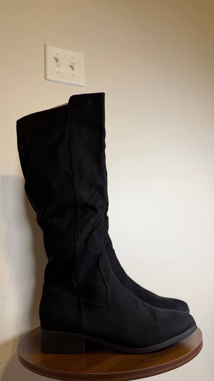Style&Co Women’s Tall Boots 10M Black Microfiber Fabric – New in Box MSRP $79.90