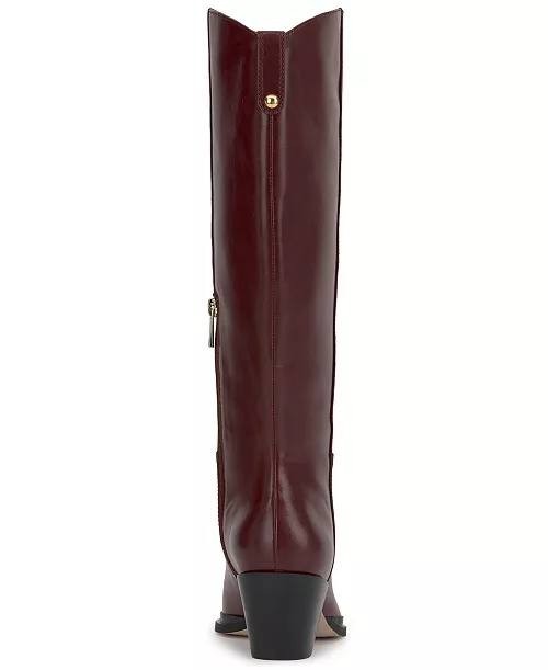 Jessica Simpson Hemmia Boots 8.5M Dark Granada Faux Leather NIB msrp$179