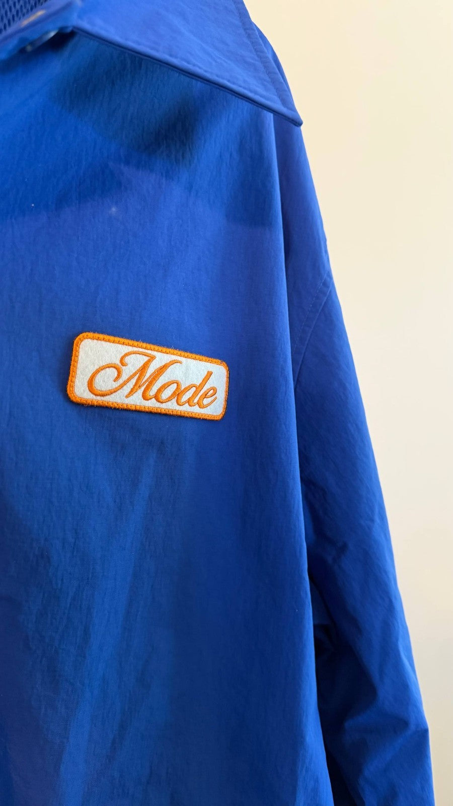 Mode of One Men’s Nylon Ripstop Coaches Jacket Blue L  NWT