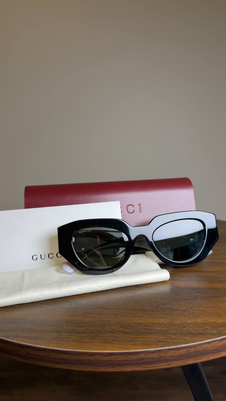 Gucci Women’s Gucci Generation  Cat Eye Sunglasses Blue Grey Black OS NWT $500
