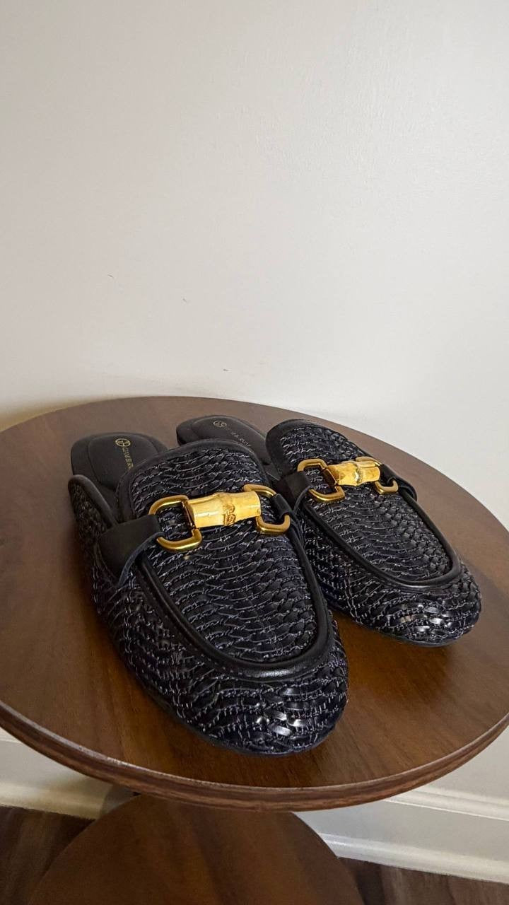 Giani Bernini Black Man‑Made Slip‑On Mules 7M NIB MSRP $89.50